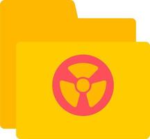 Radioactive Folder Vector Icon