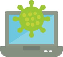 icono de vector de ataque de virus