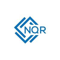 nqr letra logo diseño en blanco antecedentes. nqr creativo circulo letra logo concepto. nqr letra diseño. vector