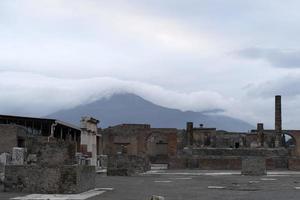 pompei ruins houses photo