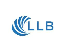 llb resumen negocio crecimiento logo diseño en blanco antecedentes. llb creativo iniciales letra logo concepto. vector