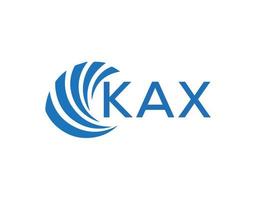 kax resumen negocio crecimiento logo diseño en blanco antecedentes. kax creativo iniciales letra logo concepto. vector