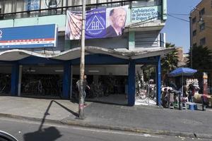 MEXICO CITY, MEXICO - NOVEMBER 5 2017 - People at town street market photo