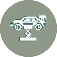 Car Lifting Vector Icon