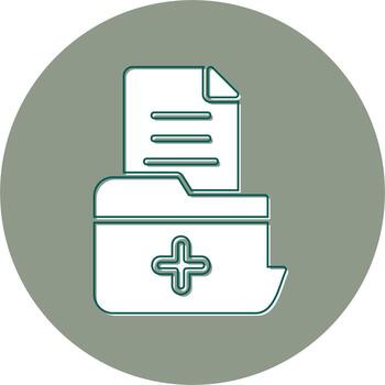 icono de vector de carpeta