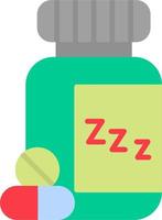 dormido pastillas vector icono