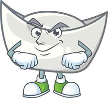 Chinese silver ingot cartoon character style vector