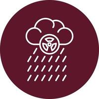 icono de vector de lluvia ácida