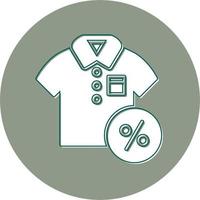 Discounted Tshirt Vector Icon