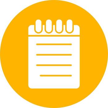 Notebook Vector Icon