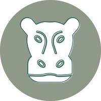 Hippopotamus Vector Icon