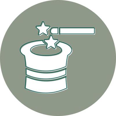 Magic Hat Vector Icon