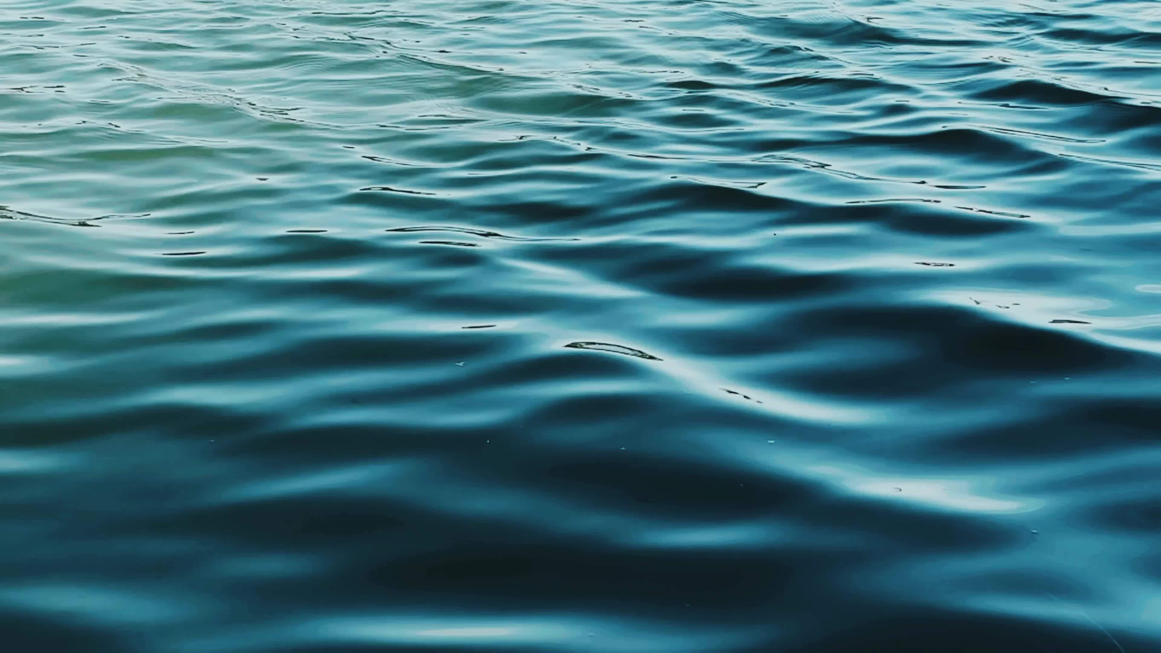 Blue water waves sea background, slow motion 20287064 Stock Video ...