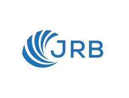 JRB abstract business growth logo design on white background. JRB creative initials letter logo concept. vector