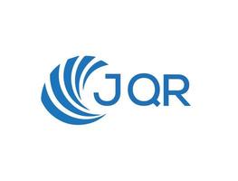 JQR abstract business growth logo design on white background. JQR creative initials letter logo concept. vector