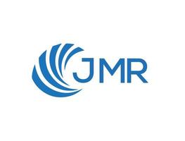 JMR abstract business growth logo design on white background. JMR creative initials letter logo concept. vector