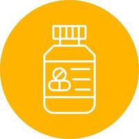 Pills Bottle Vector Icon