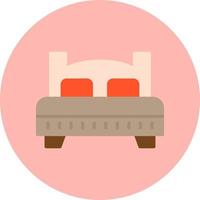 icono de vector de cama