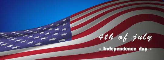 julio americano independencia vector