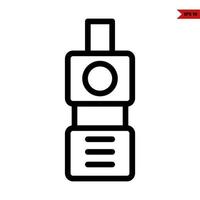 bottle  oil line icon vector