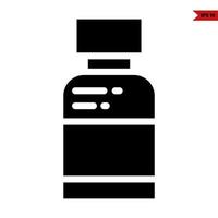bottle glyph icon vector