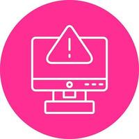 icono de vector de error