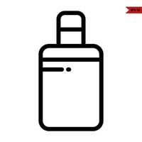 bottle line icon vector