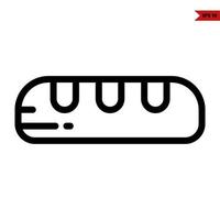 bread line icon vector