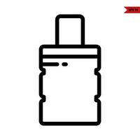 bottle line icon vector