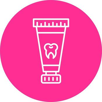 icono de vector de pasta de dientes