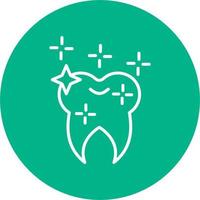 Shining Tooth Vector Icon