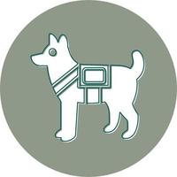 Military Dog Vector Icon