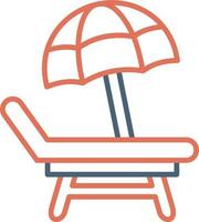 Beach Chair Vector Icon