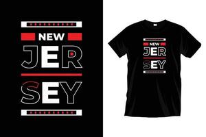 New jersey. Modern cool unique typography t shirt design for prints, apparel, vector, art, illustration, typography, poster, template, trendy black tee shirt design. vector