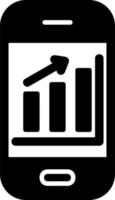 Mobile Analytics Vector Icon