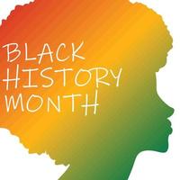 Colorful black history month, African colors, post, template design, celebration month vector