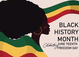 Black History Month, national celebration month, post design, banner, template vector