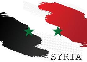 Syria flag post design, Syria banner design, vector illustration of Syria flag