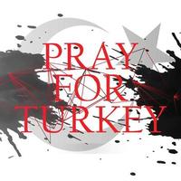 Pray for Turkey, vector illustration banner, abstract Turkey post design