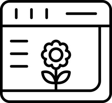 icono de vector de navegador web