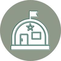 Military Warehouse Vector Icon