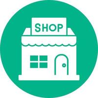 icono de vector de tienda