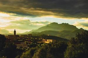 Town at Sunset photo