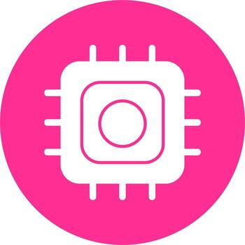 icono de vector de procesador