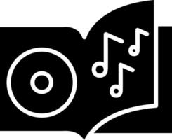 icono de vector de libro de audio