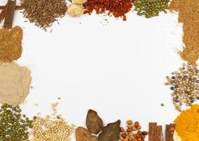 Abstract herb and spices edge for frame photo