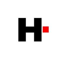 H company name initial letter icon. H monogram icon. vector