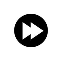 video music interface forward icon icon.  forward symbol. vector