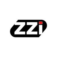 ZZI company name initial letters monogram. ZZI icon. vector