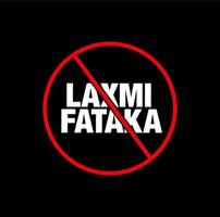 laxmi fataka prohibido vector icono. No laxmi fataka icono.